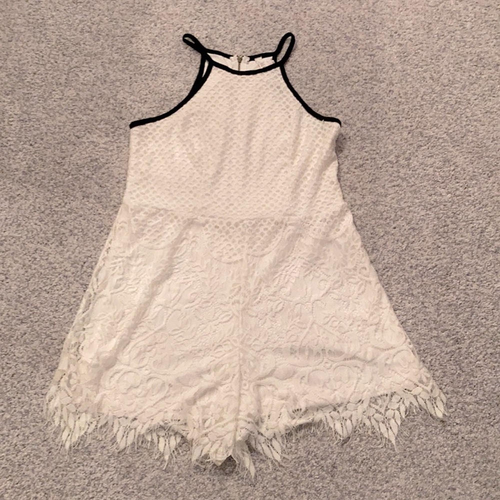 Love Fire Girl’s White Romper